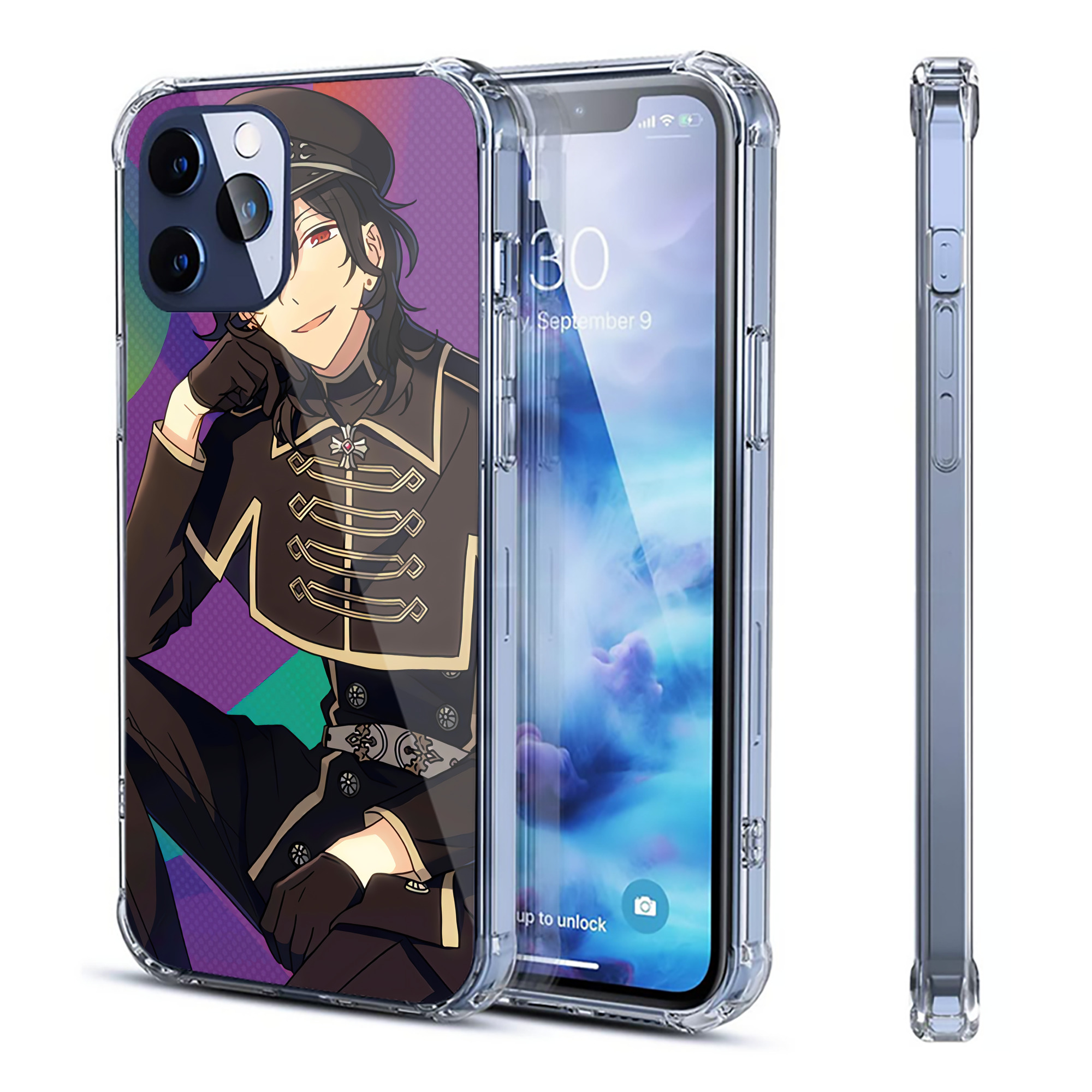 （画像用） あんさんぶるスターズ! Ensemble Stars 【iPhone 12シリーズ対応】透明スマホケース（クリアソフトケース）